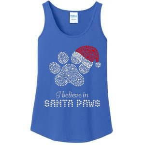 I Believe In Santa Paws Dog Lover Christmas Pajamas Cute Gift Ladies Essential Tank