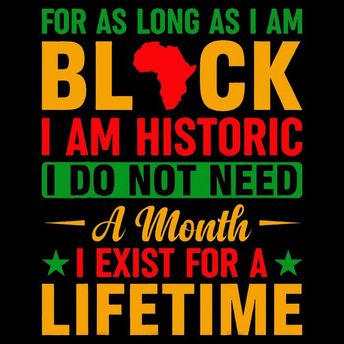 I'm Black I'm Historic I Exist Lifetime Black History Month Apron
