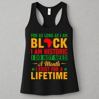 I'm Black I'm Historic I Exist Lifetime Black History Month Womens Tank Top