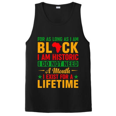 I'm Black I'm Historic I Exist Lifetime Black History Month PosiCharge Competitor Tank