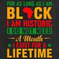 I'm Black I'm Historic I Exist Lifetime Black History Month Golf Towel