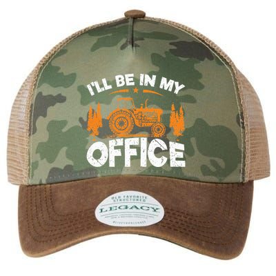 ILl Be In My Office Tractor Legacy Tie Dye Trucker Hat