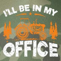 ILl Be In My Office Tractor Legacy Tie Dye Trucker Hat