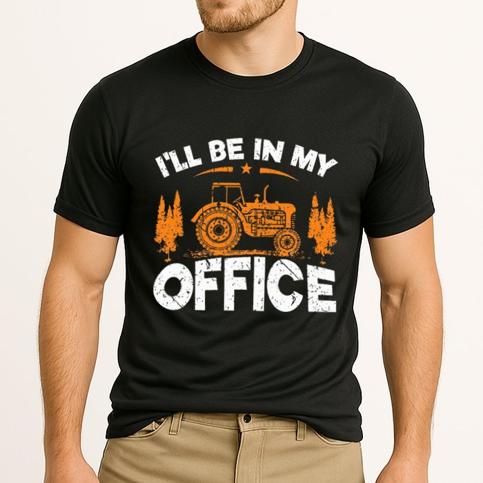 ILl Be In My Office Tractor Cooling Performance Crew T-Shirt