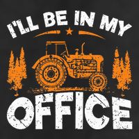 ILl Be In My Office Tractor Golf Towel
