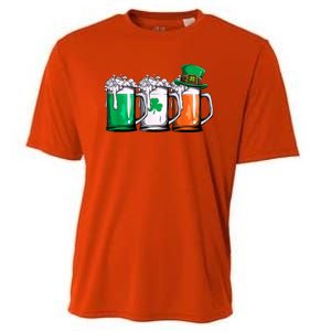 Irish Beer Ireland Flag St Patricks Day Cooling Performance Crew T-Shirt