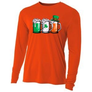 Irish Beer Ireland Flag St Patricks Day Cooling Performance Long Sleeve Crew