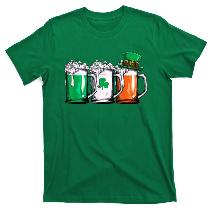 Irish Beer Ireland Flag St Patricks Day T-Shirt