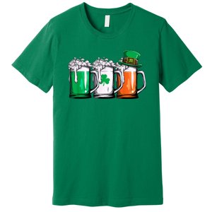 Irish Beer Ireland Flag St Patricks Day Premium T-Shirt