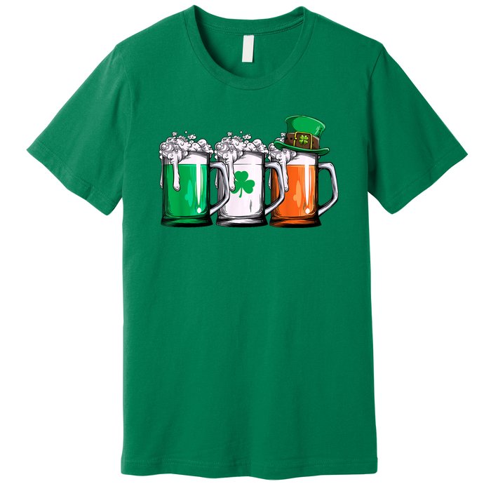 Irish Beer Ireland Flag St Patricks Day Premium T-Shirt