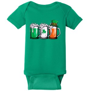 Irish Beer Ireland Flag St Patricks Day Baby Bodysuit