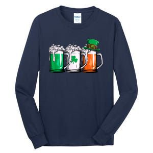 Irish Beer Ireland Flag St Patricks Day Tall Long Sleeve T-Shirt