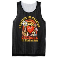 I Believe In Holding Grudges Ill Heal In Hell Rainbow Heart Mesh Reversible Basketball Jersey Tank