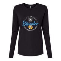 I'm Bipooler I Play 8 Ball And 9 Ball Billiards Dad Gift For Father’s Day Womens Cotton Relaxed Long Sleeve T-Shirt