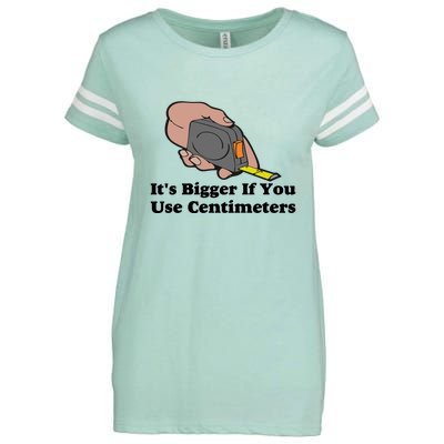 It's Bigger If You Use Centimeters Enza Ladies Jersey Football T-Shirt