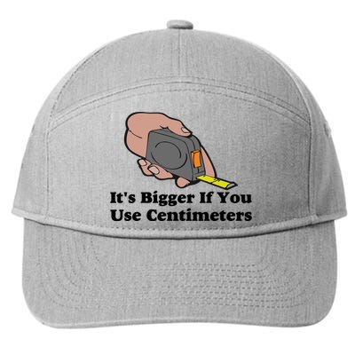 It's Bigger If You Use Centimeters 7-Panel Snapback Hat