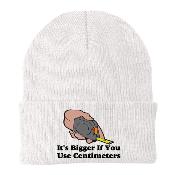 It's Bigger If You Use Centimeters Knit Cap Winter Beanie