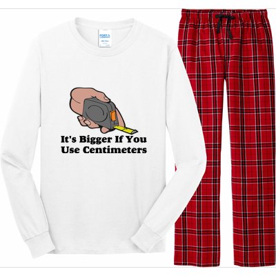 It's Bigger If You Use Centimeters Long Sleeve Pajama Set