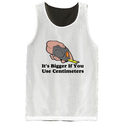 It's Bigger If You Use Centimeters Mesh Reversible Basketball Jersey Tank