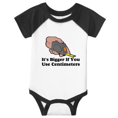 It's Bigger If You Use Centimeters Infant Baby Jersey Bodysuit