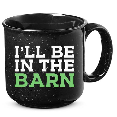 Ill Be In The Barn Funny Dad Jokes Fathers Day Men 15oz Campfire Ceramic Mug
