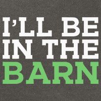 Ill Be In The Barn Funny Dad Jokes Fathers Day Men Cotton Canvas Backpack