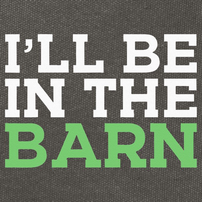 Ill Be In The Barn Funny Dad Jokes Fathers Day Men Cotton Canvas Backpack
