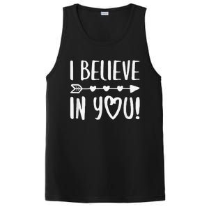 I Believe In You Teacher Testing Day PosiCharge Competitor Tank