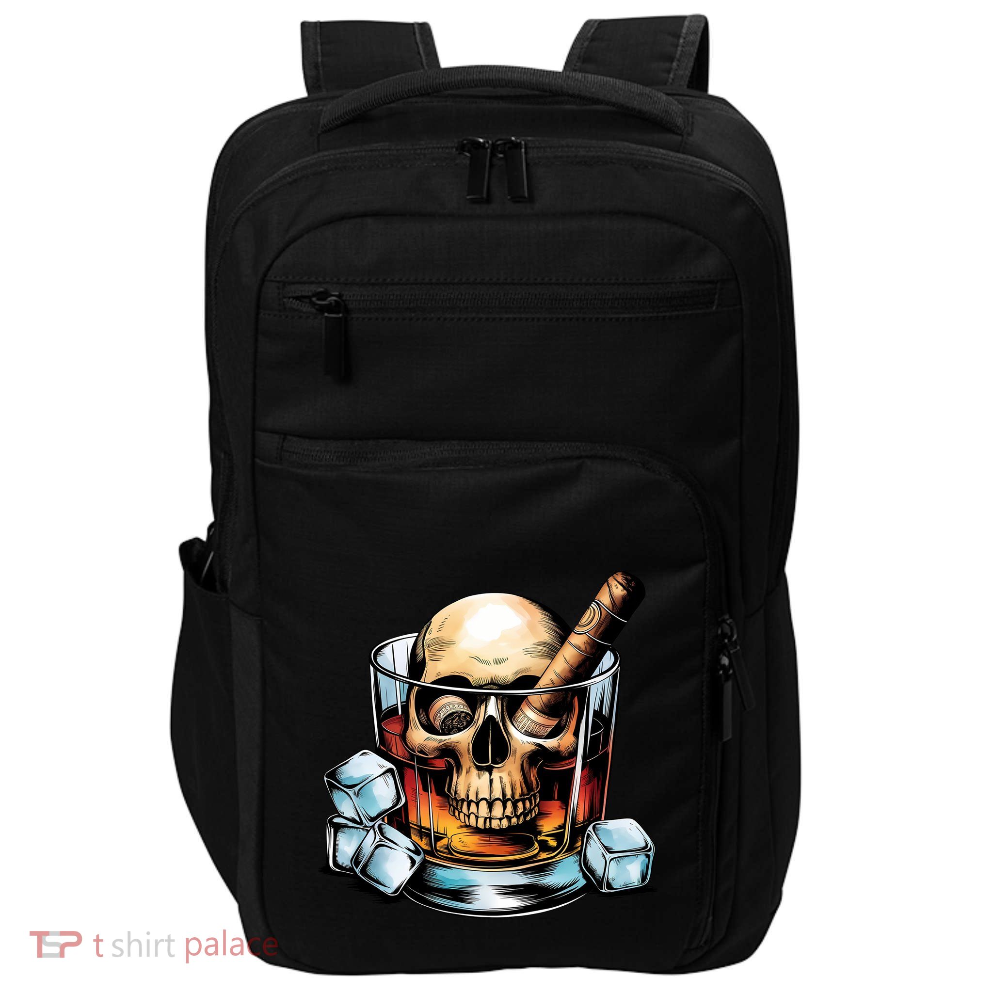 I’Ll Be In The Backyard Bourbon Whiskey Stogie Bourbon Lovers Sarcastic Impact Tech Backpack