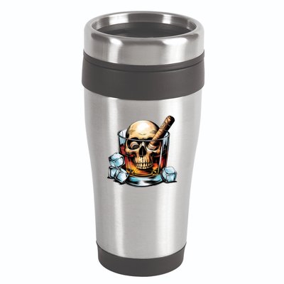 I’Ll Be In The Backyard Bourbon Whiskey Stogie Bourbon Lovers Sarcastic 16oz Travel Tumbler