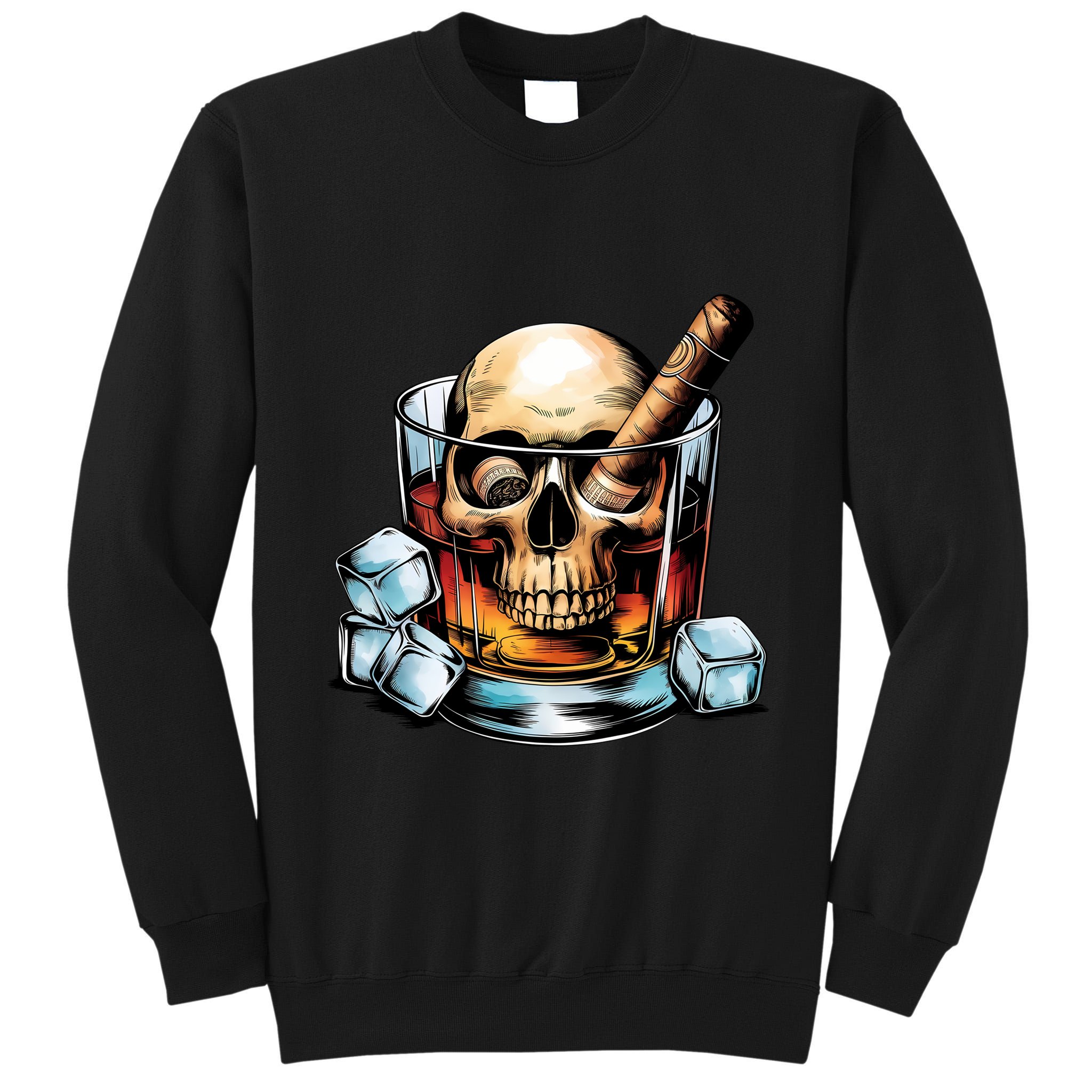 I’Ll Be In The Backyard Bourbon Whiskey Stogie Bourbon Lovers Sarcastic Tall Sweatshirt