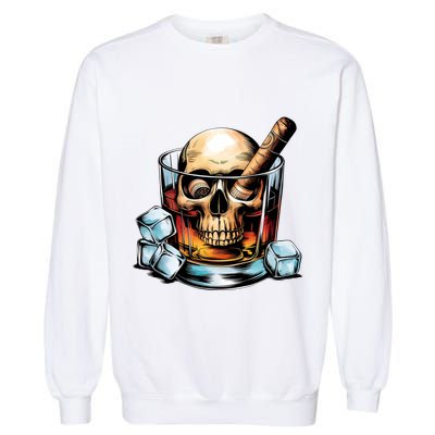 I’Ll Be In The Backyard Bourbon Whiskey Stogie Bourbon Lovers Sarcastic Garment-Dyed Sweatshirt