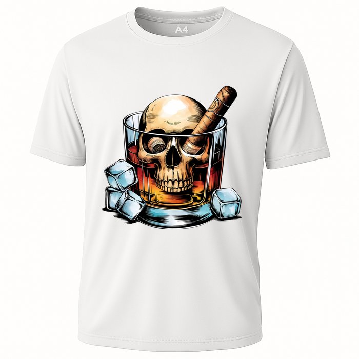 I’Ll Be In The Backyard Bourbon Whiskey Stogie Bourbon Lovers Sarcastic Cooling Performance Crew T-Shirt