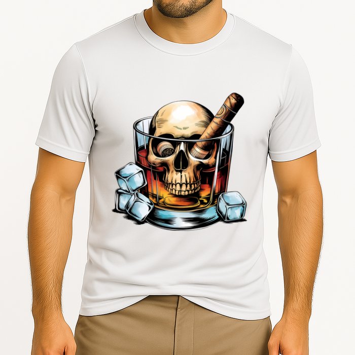 I’Ll Be In The Backyard Bourbon Whiskey Stogie Bourbon Lovers Sarcastic Cooling Performance Crew T-Shirt