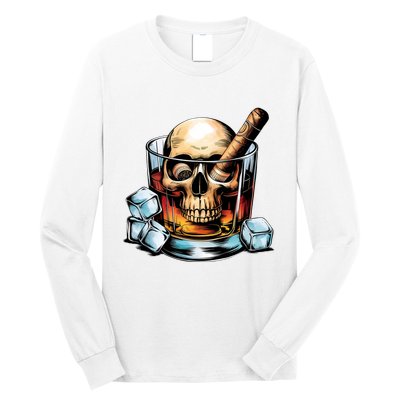 I’Ll Be In The Backyard Bourbon Whiskey Stogie Bourbon Lovers Sarcastic Long Sleeve Shirt
