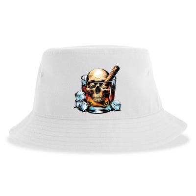 I’Ll Be In The Backyard Bourbon Whiskey Stogie Bourbon Lovers Sarcastic Sustainable Bucket Hat