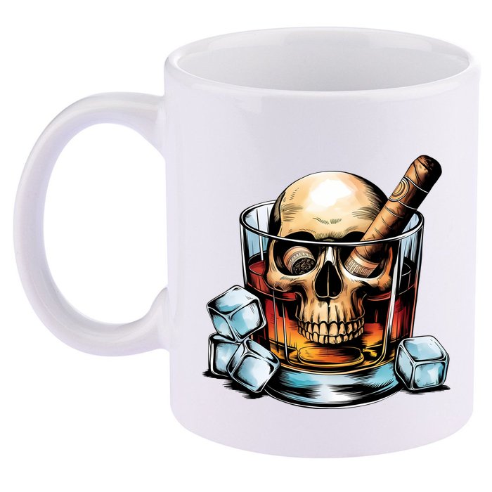 I’Ll Be In The Backyard Bourbon Whiskey Stogie Bourbon Lovers Sarcastic 11oz C Handle Ceramic Mug