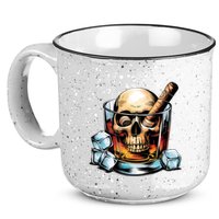 I’Ll Be In The Backyard Bourbon Whiskey Stogie Bourbon Lovers Sarcastic 15oz Campfire Ceramic Mug