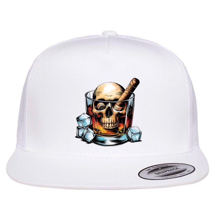 I’Ll Be In The Backyard Bourbon Whiskey Stogie Bourbon Lovers Sarcastic Flat Bill Trucker Hat