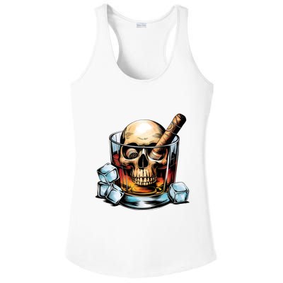 I’Ll Be In The Backyard Bourbon Whiskey Stogie Bourbon Lovers Sarcastic Ladies PosiCharge Competitor Racerback Tank