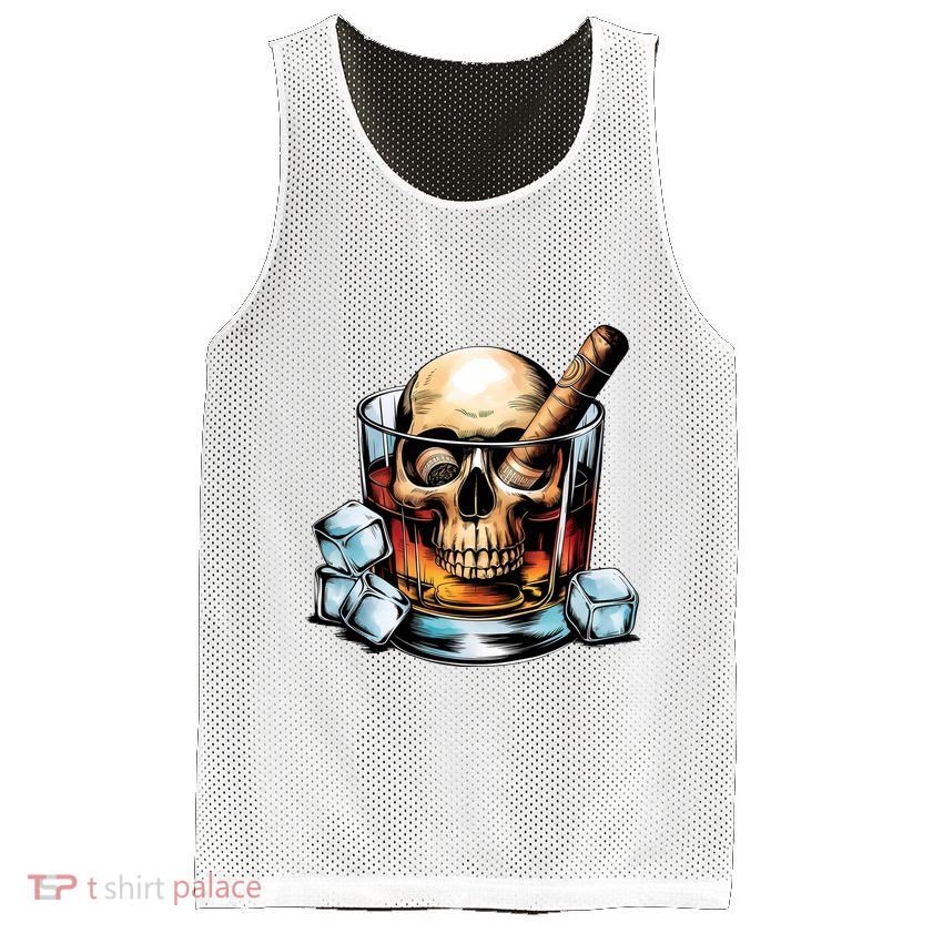 I’Ll Be In The Backyard Bourbon Whiskey Stogie Bourbon Lovers Sarcastic Mesh Reversible Basketball Jersey Tank