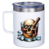I’Ll Be In The Backyard Bourbon Whiskey Stogie Bourbon Lovers Sarcastic 12oz Stainless Steel Coffee Mug