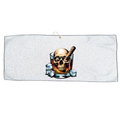 I’Ll Be In The Backyard Bourbon Whiskey Stogie Bourbon Lovers Sarcastic Large Microfiber Waffle Golf Towel