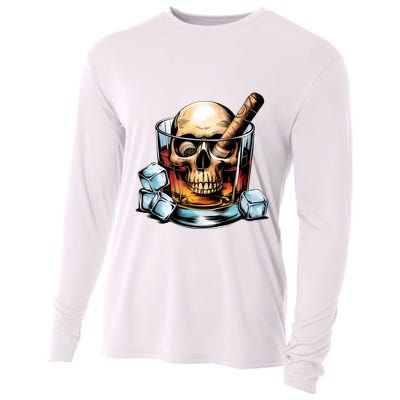 I’Ll Be In The Backyard Bourbon Whiskey Stogie Bourbon Lovers Sarcastic Cooling Performance Long Sleeve Crew