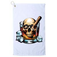 I’Ll Be In The Backyard Bourbon Whiskey Stogie Bourbon Lovers Sarcastic Golf Towel