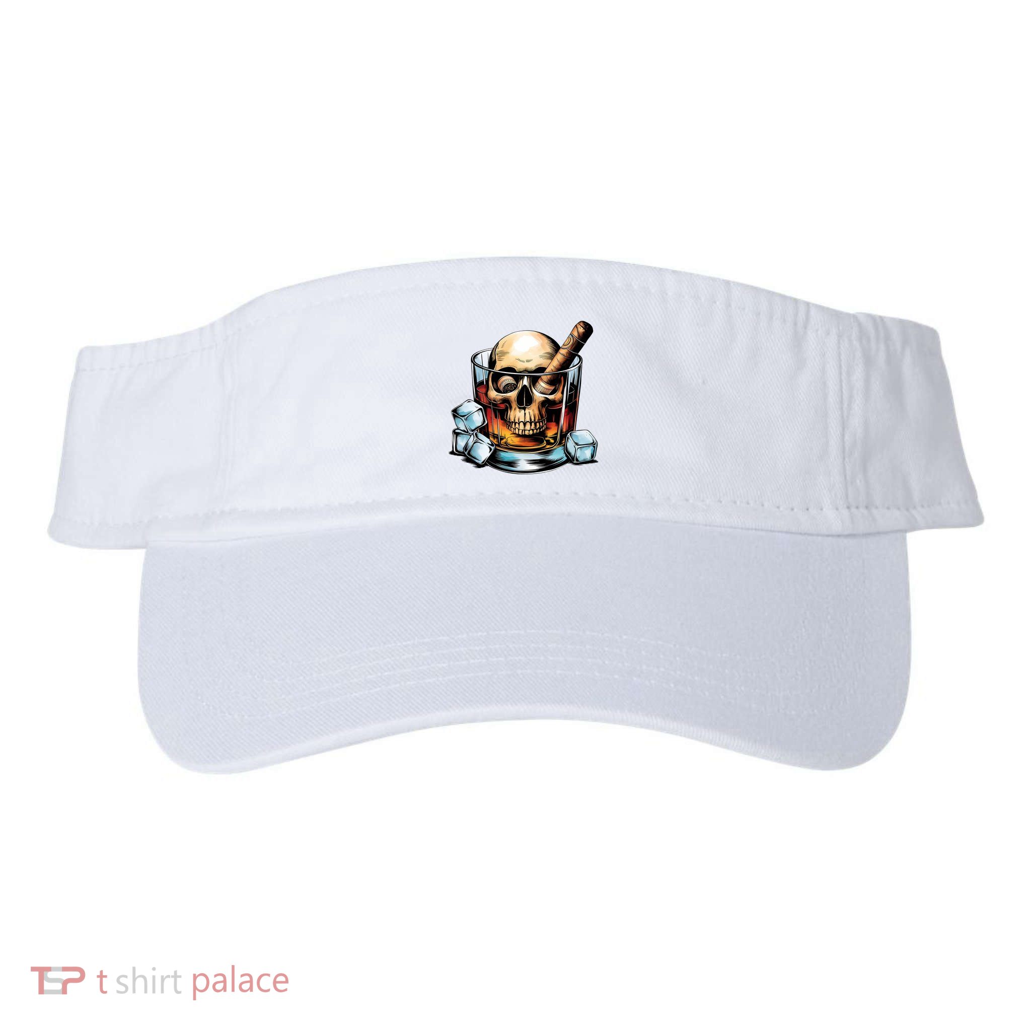 I’Ll Be In The Backyard Bourbon Whiskey Stogie Bourbon Lovers Sarcastic Visor