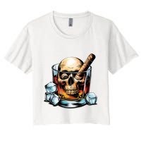 I’Ll Be In The Backyard Bourbon Whiskey Stogie Bourbon Lovers Sarcastic Crop Top