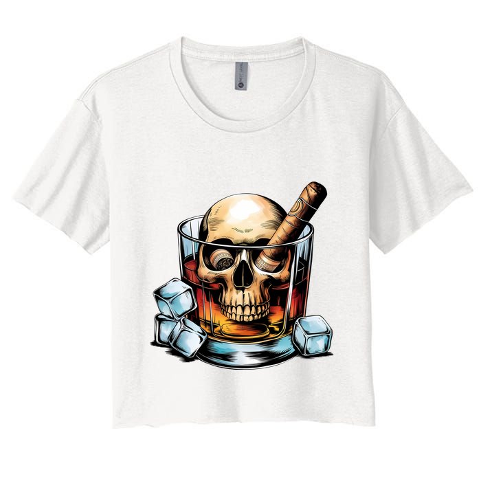 I’Ll Be In The Backyard Bourbon Whiskey Stogie Bourbon Lovers Sarcastic Crop Top