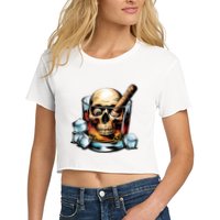 I’Ll Be In The Backyard Bourbon Whiskey Stogie Bourbon Lovers Sarcastic Crop Top