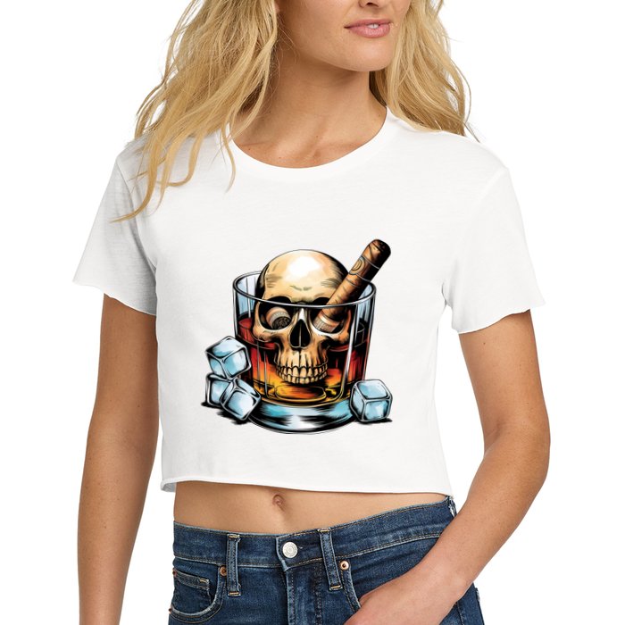 I’Ll Be In The Backyard Bourbon Whiskey Stogie Bourbon Lovers Sarcastic Crop Top